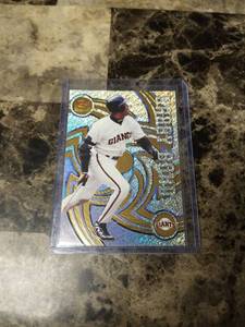 lot 646 image: 1998 Pacific Trading Cards Revolution Barry Bonds San Francisco Giants Baseball Card