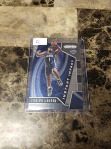 lot 647 image: 2019 Panini Prizm Basketball Zion Williamson New Orleans Pelicans Rookie Card