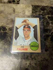 lot 651 image: 1968 Topps Jim Palmer Baltimore Orioles Baseball Card