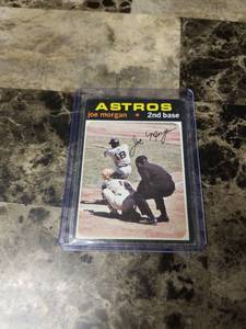 lot 658 image: 1971 Topps Joe Morgan Houston Astros Baseball Card