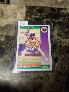 lot 663 image: 1992 Score Kenny Lofton Houston Astros Rookie Baseball Card