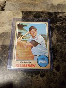 lot 666 image: 1968 Topps Harmon Killebrew Minnesota Twins Baseball Card