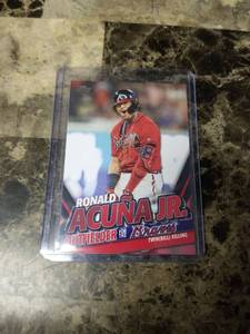 lot 683 image: 2020 Topps Ronald Acuna Jr. Atlanta Braves Baseball Card