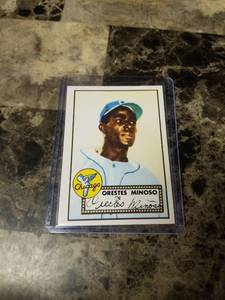 lot 691 image: 1952 Topps Orestes Minoso Chicago White Sox Baseball Card