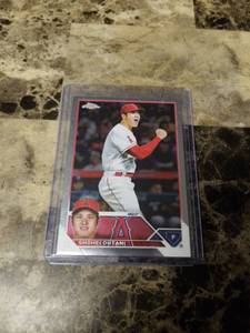 lot 702 image: 2023 Topps Chrome Shohei Ohtani Los Angeles Angels Baseball Card