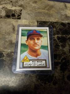 lot 708 image: 1952 Topps Wally Westlake St. Louis Cardinals Baseball Card