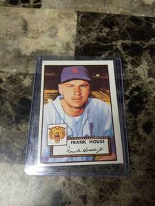 lot 709 image: 1952 Topps Frank House Detroit Tigers Baseball Card