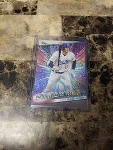 lot 723 image: 2024 Topps Stars of MLB Shohei Ohtani Los Angeles Dodgers Baseball Card