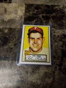 lot 725 image: 1952 Topps Robin Roberts Philadelphia Phillies Baseball Card