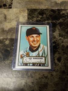 lot 731 image: 1952 Topps Leo Durocher New York Giants Baseball Card