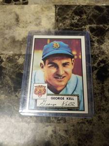 lot 734 image: 1952 Topps George Kell Detroit Tigers Baseball Card
