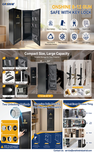 lot 9102 image: Onshine 8-12 Gun Safe with Key Lock  OSGF-12