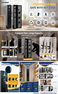 lot 9105 image: Onshine 6-8 Gun Safe with Key Lock  OSGF-8