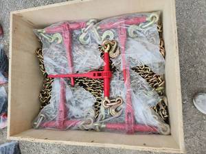 lot 47 image: G80 Transport Chain & Ratchet Binder Lot  15 Pieces
