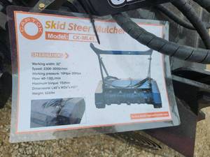 lot 7012 image: Captok Mini Skid Steer Mulcher  CK-ML45
