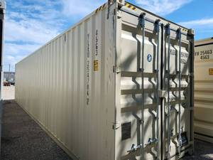 lot 2496 image: One Way Use 40 High Cube Storage Container, 4 Side Opening Doors, 1 End Opening  Landhonor Yleu2547047