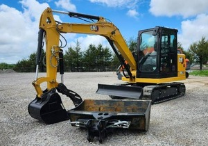 Unused 2025 Caterpillar 305.5 Compact Excavator | Enclosed Cab | 7.2 Hours | Steel Tracks W/ Rubber Pads