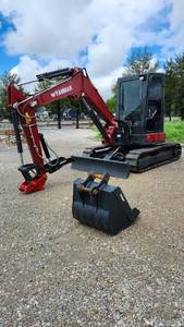 lot 13 image: Yanmar VIO50-6A Compact Excavator  Enclosed Cab  721.5 Hours