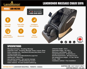 lot 2682 image: Unused Landhonor Massage Chair LHR-MC766