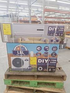 lot 49019 image: L&L HVAC 1 Ton Mini Split Heat Pump System CLSH121L 110V DIY Kit