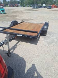 lot 21 image: Sport Club Equipment Trailer with Wood Deck