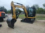 Unused 2025 Caterpillar 305.5 Compact Excavator | Enclosed Cab | 7.2 Hours | Steel Tracks W/ Rubber Pads