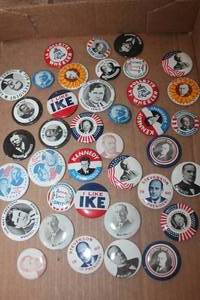 lot 4735 image: Vintage Political Buttons