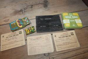 lot 4737 image: Antique War Ration Books and More