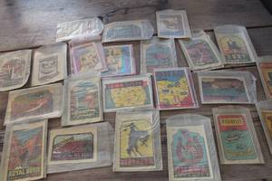 lot 4738 image: Vintage Travel Windshield Decals