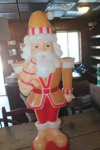 lot 4741 image: NEW Santa Nut Cracker Blow Mold 33 Tall
