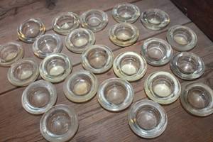 lot 4756 image: Large Lot of Glass Votive Candle Holders