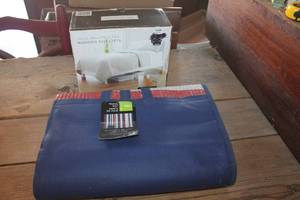 lot 4814 image: IOB Wooden Bed Lifts & NIP Travel Mat