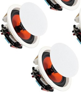 lot 161442 image: Retails for $170 STUDIOFINIX 8-Inch in-Ceiling Speakers, 800W Max Power Passive Flush-Mount Ceiling Speakers for Home Theater, Living Room, Office, Kitchen, Basement, Covered Patio (1 Pair) ONLY 2 SPEAKERS