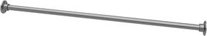 lot 361451 image: Naiture 60 Heavy-Duty Straight Shower Curtain Rod, Rustproof Stainless Steel Shower Rod with Mounting Flanges, Permanent Wall Mount, Used for Bathroom, Windows, Closet, Brushed Nickel Finish