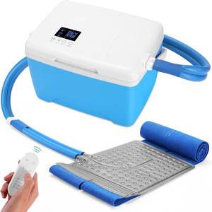 lot 461320 image: Retails for $160 Ice Machine for Hip Back Belly After Surgery  Power-Saving Mode & Wireless Remote Control & Adjustable Timer & LED Screen, Lumbar Replacement Cold Therapy Compression Pad, Cryotherapy Pain Relief