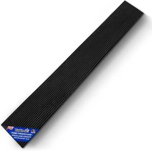 lot 461349 image: 1 Rise Rubber Threshold Ramp, 2204 Lbs Load Capacity, 35.4 Wide Non-Slip Solid Rubber Wheelchair Ramp is Adjustable and Cuttable for Doorways, Curb, Power Scooters, Sweeper, Bathroom
