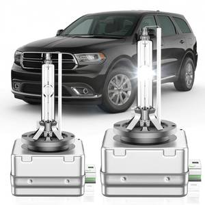 lot 31882 image: SENROBO Fit for Dodge Durango RT SRT GT SXT Sport 2014-2020 D3S HID Xenon Headlight Bulbs, 350% Brightness, High Low Beam Light Bulb, 6000K White, Plug and Play, Pack of 2 - Retail $49