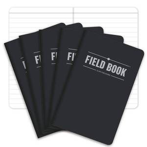 lot 31903 image: Elan Publishing Company Field NotebookPocket Journal - 3.5x5.5 - Black - Lined Memo Book  - Retail $11