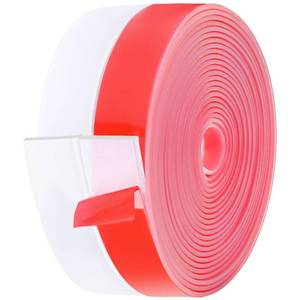lot 31929 image: MYFAMIREA Door Weather Stripping 2IN (W) x Door Draft Stopper Seal Tape Silicone Seal Strip Self Adhesive Shower Sweep Insulation Tape Side Bottom Strip for Sliding Glass Window Gap, Black