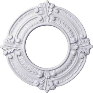 lot 31935 image: Ekena Millwork CM09BN Benson Ceiling Medallion, 9OD x 4 18ID x 58P, Primed - Retail $11