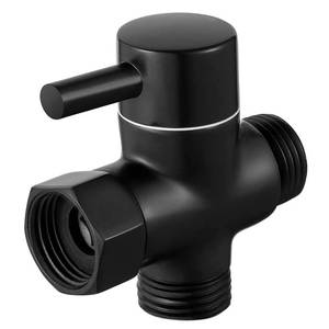 lot 31954 image: Sneatup Solid Brass 3-way G12 Shower Diverter (Matte Black) - Retail $12