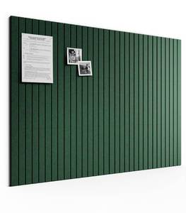 lot 32732 image: Bumusty Large Cork Board Alternative-48 x 36 Felt Bulletin Board Tiles, with 30 Pushpins, 70 Adhesive Tabs, Fine-Stripe 12-Pack, Cork Boards for Office Push Pin Board Felt Board-Pine Green - Retail $32