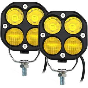 lot 32770 image: STDYSUN LED Combo Yellow Pods Lights 2Pcs 3Inch 40W Waterproof Yellow Driving OffRoad Fog Work lamp For Wrangler Offroad 4X4 Auto Car Jeep Truck ATV UTV Boat Motorcycle - Retail $40