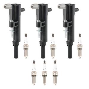 lot 45416 image: JDMON Ignition Coils Pack with Spark Plugs Compatible with Dodge Dakota Durango Nitro, Jeep Commander Grand Cherokee Liberty, Mitsubishi Raider, Ram 1500 Dakota 2009-2012 V6 3.7L Replace for UF640 - Retail $61