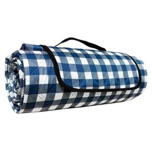 lot 45418 image: WIN&YING Waterproof Picnic Blanket, 3-Layer 80 x 80 Extra Large Picnic Blankets, Outdoor Blanket Foldable and Washable for Beach, Camping, Park, Grass - Retail $25