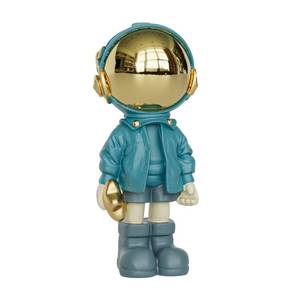 lot 45421 image: Paytonture Figurine Statue Small Astronaut Sculpture Spaceman Decor,Sculptures Home Decor,Resin Arts Gold and Black Shelf Decoration,Table Decor,Small Spaceman Mini Figure Ornament��Blue�� - Retail $10