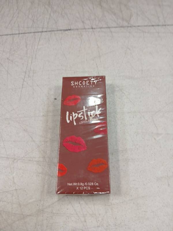 lot 42064 image: SHCOEIY Cosmetics Lip Liner Set 12 Pieces Long Lasting - Retail $8