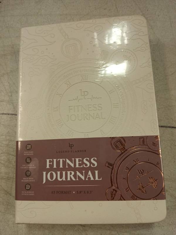 lot 42087 image: Legend Planner Fitness Journal A5 Format Workout Tracker - Retail $15