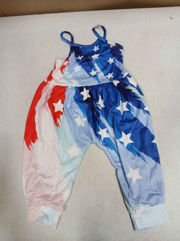 lot 26427 image: Girls Patriotic Romper Size 2T