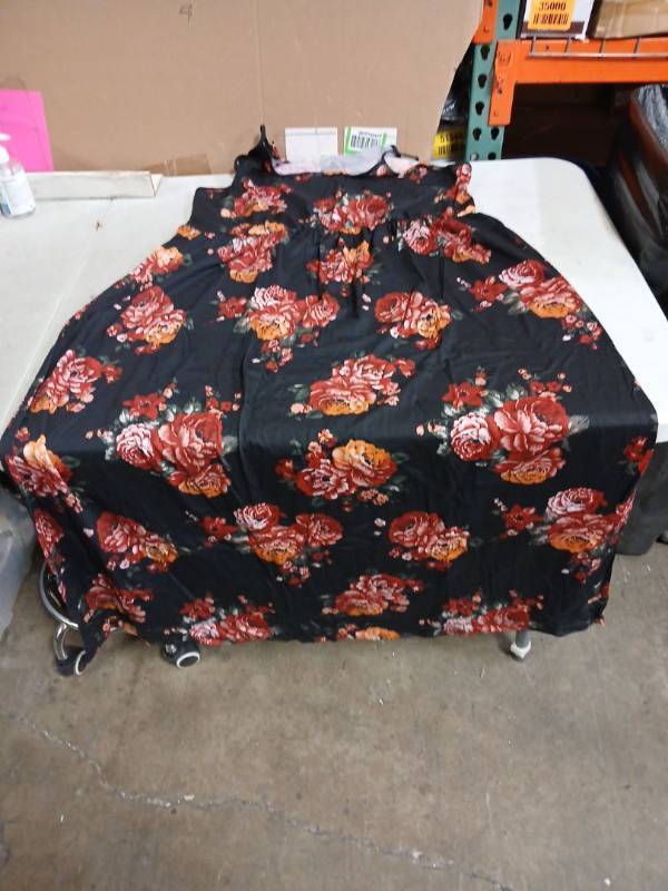lot 52032 image: Floral Print Spaghetti Strap Summer Dress -22